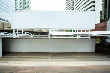 Billboard blank for outdoor advertising poster or blank billboard at noon time for advertisement...