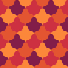 Seamless pattern. Ethnic ornament. Geometric background. Tribal wallpaper. Ethnical image. Tribe motif. Ancient mosaic. Digital paper. Folk web design. Textile print backdrop. Vector artwork.