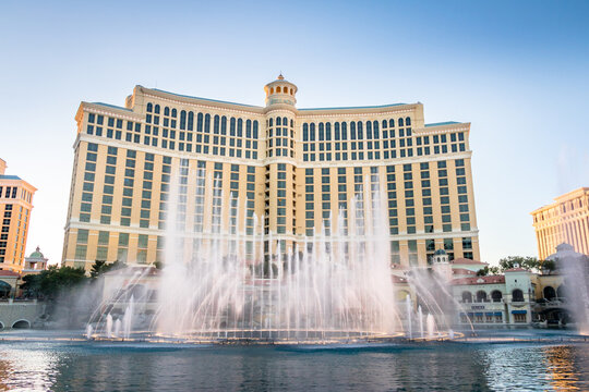 Dancing Fountains at Bellagio Hotel Casino - Las Vegas, Nevada, USA