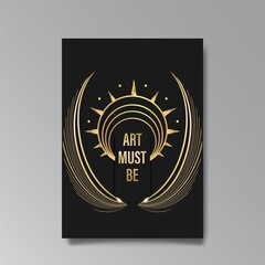 Luxury abstract Sale brochure template.