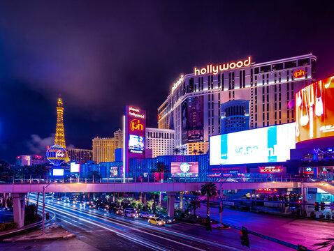 Las Vegas Strip at Night - Las Vegas, Nevada, USA