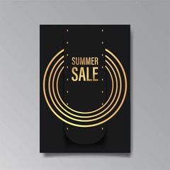 Luxury abstract Sale brochure template.