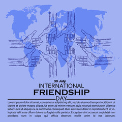 iNTERNATIONAL FRIENDSHIP DAY, POSTER AND BANER