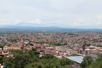 Fototapeta na wymiar panorama desde mirador, San Miguel de Allende 