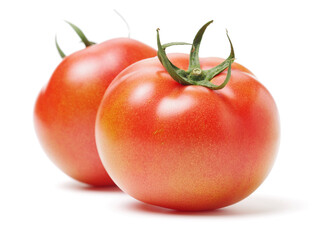 fresh tomato isolated on white background