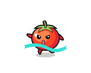 cute tomatoes illustration is reaching the finish