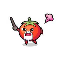 cute tomatoes grandpa is getting angry