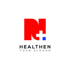 letter N and health logo