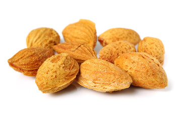 apricot kernel isolated on white background