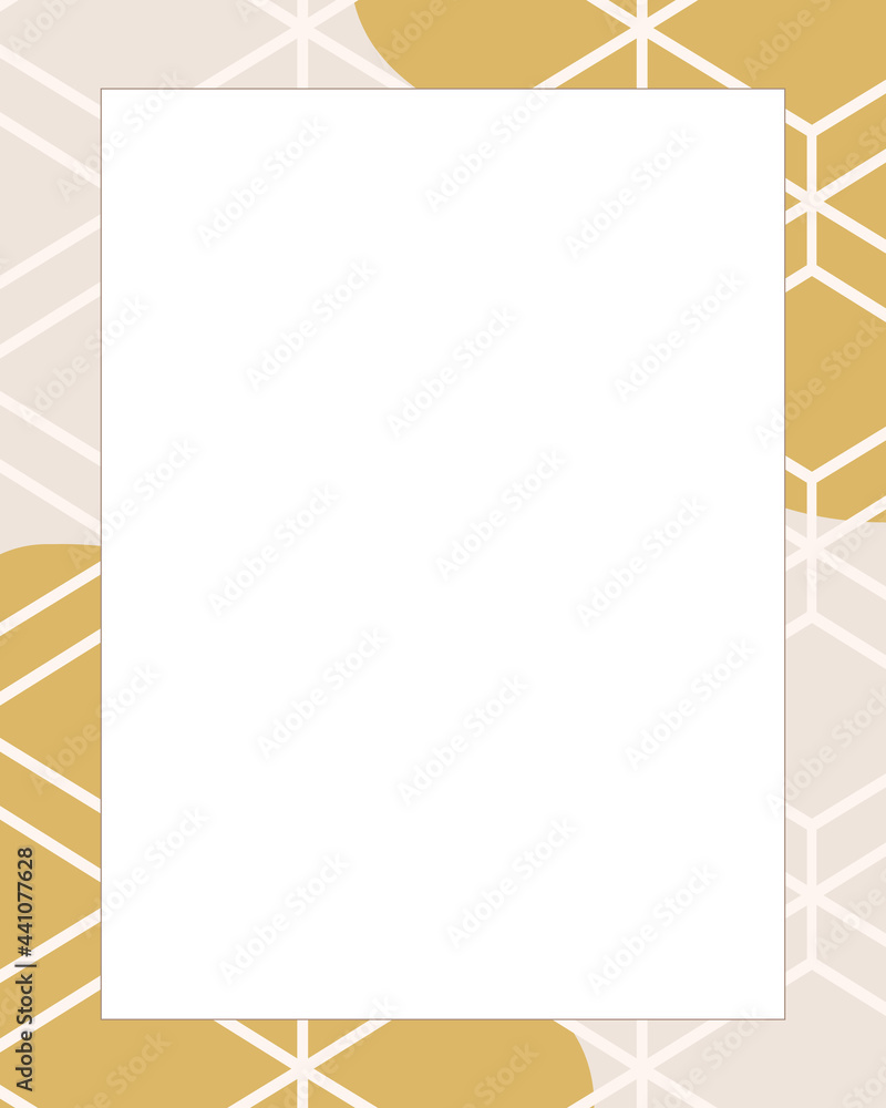 Poster vector blank poster design template. abstract frames background with place for text. vector