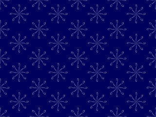 Seamless pattern vector texture in Aztec style, tribal embroidery.