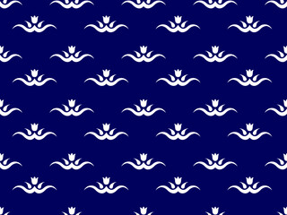 Seamless pattern vector texture in Aztec style, tribal embroidery.