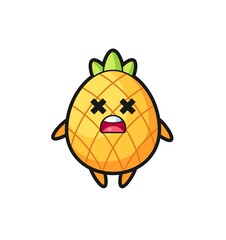 the dead pineapple mascot character