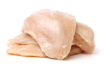 Meat chicken on white background