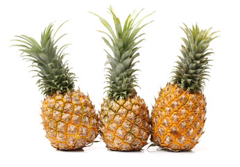 Pineapple on white background