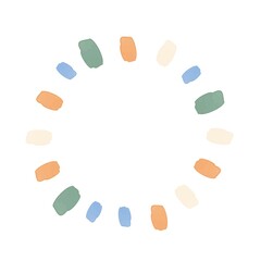 水彩風のかわいい枠