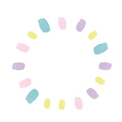 水彩風のかわいい枠