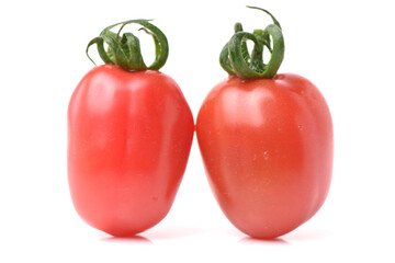 cherry tomatoes on white background 
