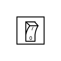 light switch icon isolated sign symbol illustration