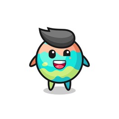 illustration of an bath bombs character with awkward poses