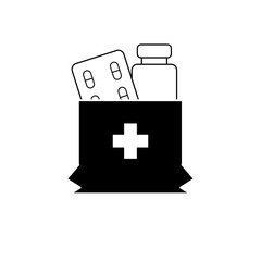 Obraz premium Pharmacy, mall, shopping icon. Element of trade mall icon. 