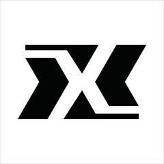 Letter X logo. abstract letter X design logo vector illustration