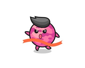 cute ice cream scoop illustration is reaching the finish