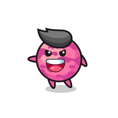 ice cream scoop cartoon with very excited pose