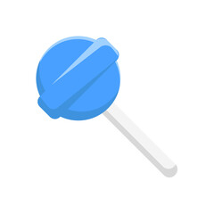 lollipop icon flat icon vector illustration isolated on white background. for the theme of candy, sweets, food and others