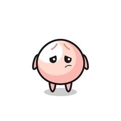 the lazy gesture of meatbun cartoon character