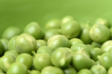Fresh peas isolated on white background 