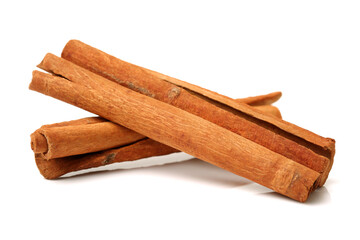 Cinnamon Sticks  on a white background