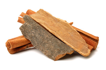 Cinnamon Sticks  on a white background