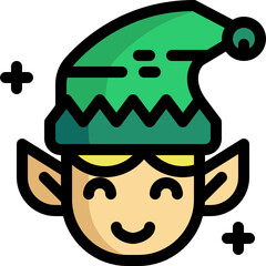 elf color outline icon
