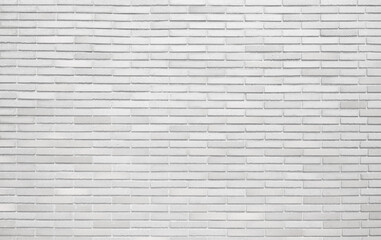 White retro brick wall texture background. Vintage brickwork pattern