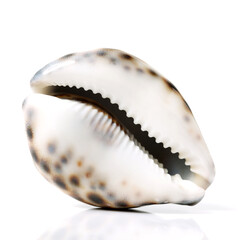 Conch shells on white background