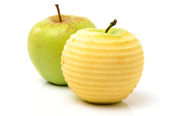 green apple isolated on white