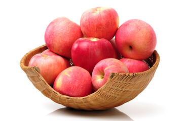 red apples in a basket