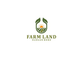 agriculture logo in white background
