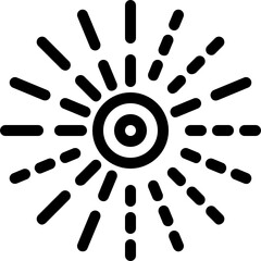fireworks outline icon