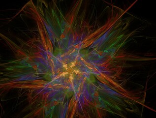 Imaginatory fractal background generated Image