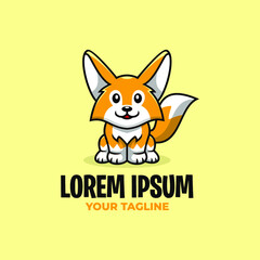 AWESOME CUTE FOX LOGO TEMPLATE
