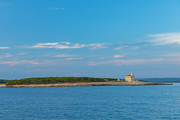 cape Peneda with lighthouse in Croatia