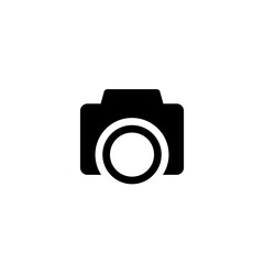 camera flat icon vector illustration