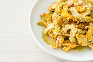 Stir Fried Bitter Gourd with Egg