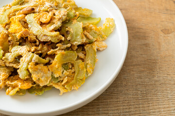 Stir Fried Bitter Gourd with Egg