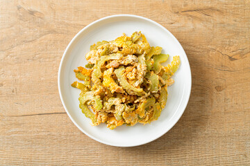 Stir Fried Bitter Gourd with Egg