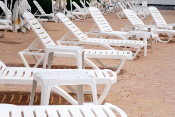 Sun chairs, table and chairs