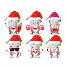 Santa Claus emoticons with hawaiian sea breeze cartoon character