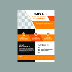 Professional flyer brochure template vector